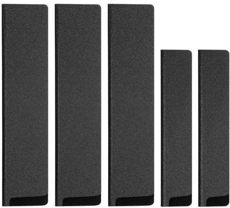 sourcing map 5Pcs Knife Edge Guards 8.6x2 and 6.3x1.3 ABS Knife Cover Sleeves Knife Case Blade Protector Universal Knife Sheath for Home Kitchen Knife