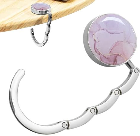 Samuliy Purse Hook for Table - Round Foldable Holder for Table, Bag Hook for Tables, Purse Holder Hooks, Bag Hanger for Purse for Table, Desk for Women