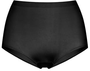 Dorina SUBLIME SCULPT Taillen-Slip Damen – Mittlere Stützkraft, Formende Unterwäsche, Power-Mesh-Futter, Glänzender Microfaser-Stoff, Schwarz