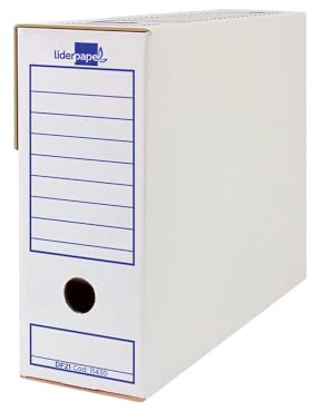 Riojatech Caja archivo definitivo Tamaño Folio (Pack Ahorro 40 Unidades)