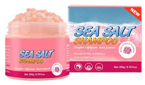 Meersalz Shampoo Scrub Anti-Schuppen Scrub Nährende Kopfhaut Erfrischende Entfettende Kopfhaut Scrub (für alle Hauttypen) Beruhigende Kopfhaut Scrub Pure Natural Unisex 200g