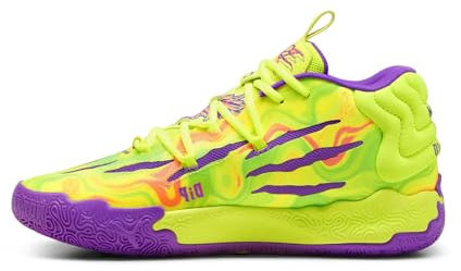 PUMA Mb.03 Spark - Scarpe da basket da donna, per atletica e interni, colore: Giallo, Giallo, 10.5 US