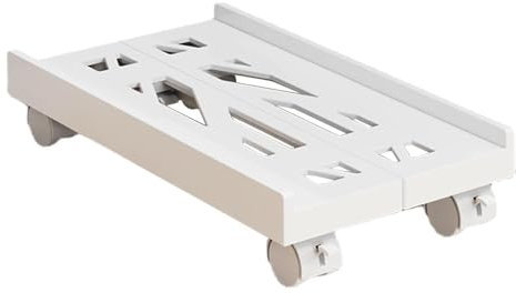 Mobiler CPU-Ständer, verstellbarer CPU-Halter, Teleskop-Desktop-Ständer, CPU-Ständer mit Rollen, 15,75 x 20 - 30 cm, Computer-Towerwagen mit rollenden Lenkrollen für Zuhause, Schlafzimmer, PC-Drucker