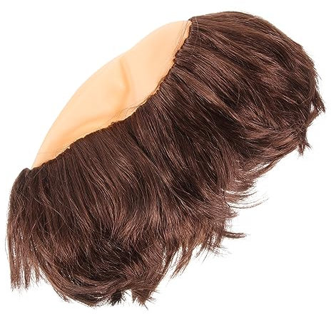 PLAFOPE Monk Wig Cosplay Kostüm Für Halloween Lustige Glatzkopf Perücke Für Erwachsene Für Kostümpartys Und Bühnenaufführungen Leicht Und Zu Tragen