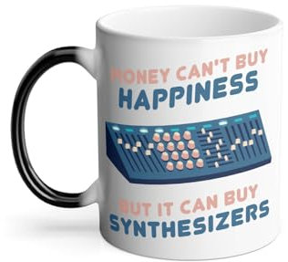 Money Can't Buy Happiness Thermal Reactive Magic Mug Synthesizer 325ml