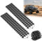 UISEBRT 2er-Set Auto Anfahrhilfe 80 x 21 cm Traktionshilfe Schwerlast Gummi Anfahrtshilfe Set Traktionsmatte mit Tragetasche Schwarz Wohnmobil Sandbleche für KFZ Auto Winter