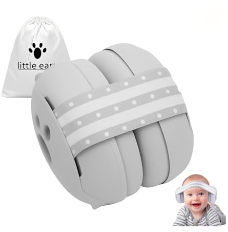 Baby Ear Defenders for 0-36 Months, Soft Adjustable with Noise‑Reduction | Ear Muffs, Headphones, Travel, Sleep‑Friendly, Airplane, Fireworks, Festival, Lightweight, Newborn & Toddler Essentials