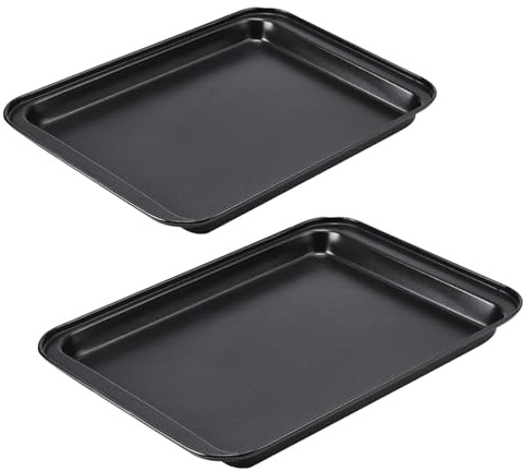 Backblech Antihaftbeschichtung, 2 Stück Backform Rechteckig Backblech Ausziehbar Kuchenblech zum Backen, Rechteckige Ofenblech für Backen Braten Servieren zum Backen Braten Servieren