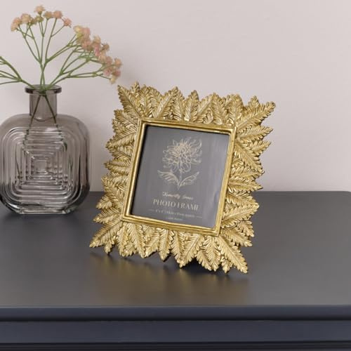 Melody Maison Gold Leaf Detail Photo Frame 17.5cm