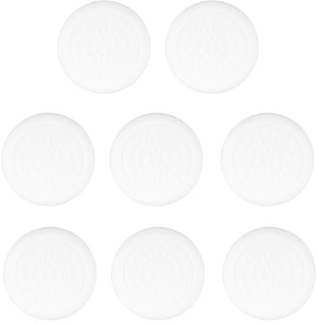 8pcs Anti Slip Cutting Board Stabilizer Pads, Self-Adhesive Rubber Feet Waterproof Noise Reducing Non-Marking Grips Legs Mat for Chopping Blocks & Countertop Protection (White)