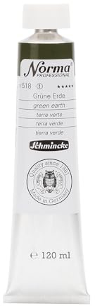 Schmincke Norma Professional Oil Paint - Green Earth, 120 ml, Tube