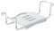 Spirella Grand siège de Baignoire Extensible 50-65cm Inoxydable Blanc - Max 100kg