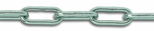 Chapuis LVBO30 Cadena soldada de eslabón largo - Acero galvanizado - 55 kg - Diámetro 3 mm - Largo 2,5 m