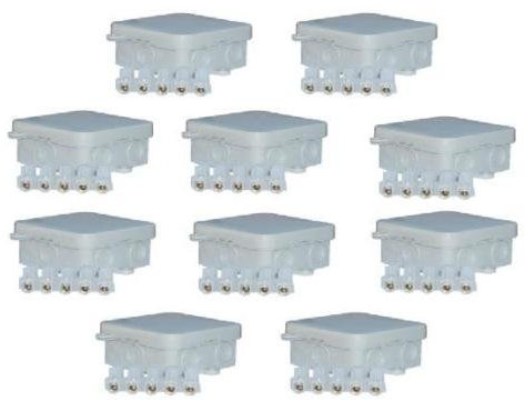10 x IP44 Wasserdicht 65 x 65 x 30 mm Abzweigdosen Outdoor Anschluss Boxen