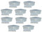10 x IP44 Wasserdicht 65 x 65 x 30 mm Abzweigdosen Outdoor Anschluss Boxen