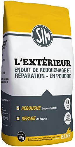 BEMR BMLEX06 Sim L'Extérieur Enduit 6 kg