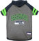 Pets First NFL Seattle Seahawks Hoodie für Hunde & Katzen NFL Football Lizenziertes Hund Hoody Tee Shirt Medium Sport Hoody T-Shirt für Haustiere Lizenziertes sportliches Hundeshirt