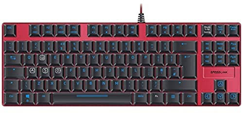 Speedlink ULTOR Illuminated Mechanical Gaming Keyboard- USB Gaming Maus & Tastatur Set- progressiver Gaming Mode- schwarz- UK Layout
