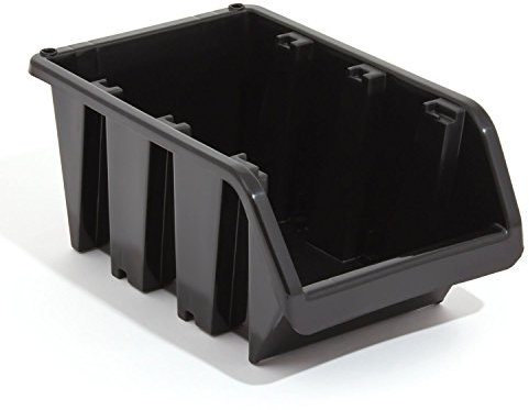 40 Stapelboxen In-Box Sichtlagerkästen Sichtlagerbox Box schwarz Gr. 5