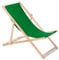 Green Blue Sedia a sdraio pieghevole in legno 118 x 59 x 8 cm (verde scuro)