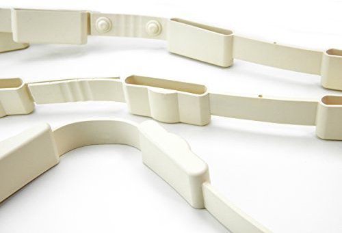 Ausziehbare 53 mm Gummi-Lattenhalterleisten, 1 Paar