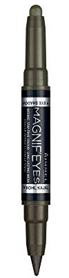 Rimmel London Ombretto e Kajal 2 in 1 MagnifEyes, Ombretto Stick Cremoso + Kohl Kajal a Lunga Durata, 009 Mossy Magic, 14.5 g