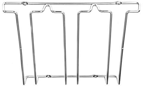 Amtido Wine Glass Holder & Stemware Rack - Under Cabinet Mount - Chrome (1)