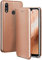 ONEFLOW Business Case für Huawei P20 Lite Handyhülle klappbar mit Standfunktion, Klapphülle Flipcase Cover Dünn, PU Leder Hülle mit Kartenfach, 360 Grad Schutzhülle, Rosegold