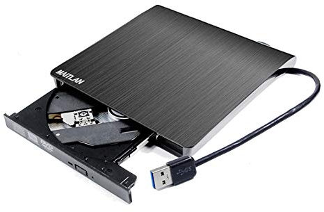 Lettore DVD esterno portatile per lettore CD ROM per MSI GF 63 GF63 GF75 GF65 Thin GT76 GT 76 Titan GE75 GE63 Raider Gaming PC portatile PC, USB 3.0 Pop-Up 8X DVD-R/RW RAM 24X Lettore CD-RW Nero
