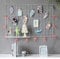 GBYAN Paquete de 2 paneles de rejilla de pared con clips para colgar fotos, tablero de anuncios de alambre, rejilla de metal, organizador de arte, decoración del hogar, oficina y cocina, tablero de