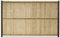 Gardenode Kit d'occultation en Lattes Bois pin sylvestre pour Grillage Rigide - Largeur 2m50 - Hauteur 1m73