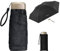 ZOCONE Mini-Reiseschirm, Mini-Regenschirm, Ultraleicht, tragbar, kompakt, faltbar, Reiseschirm, 99% UV-Beständigkeit & 100% wasserdicht, Schwarz-B