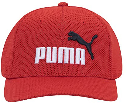 PUMA Evercat Mesh Stretch Fit Cap, rot/blau, S/M