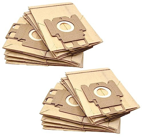 vhbw 20x Staubbeutel kompatibel mit Miele Swing H1 Staubsauger - Typ K 20,9cm x 13cm Sandfarben