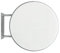 Panneau lumineux double face LED pour l'extérieur 80 x 80 cm rond publicitaire extérieur (argenté)