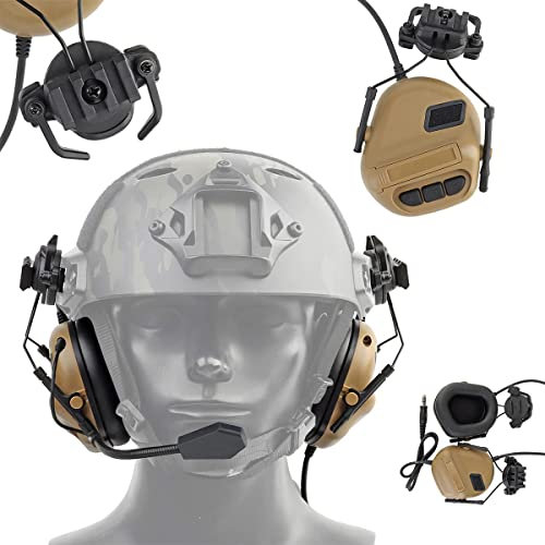 WLXW New Radio Tactical Headset, for Airsoft,Hunting,Outdoor Non-Military Tactical Earmuff,No No Noise Reduction Function-Tactical Series PTT,Atn