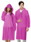 Vicloon Poncho Impermeabile, per Adulti Portatile Eva Trasparenti Riutilizzabili, Cappotto di Pioggia per Uomo e Donna per Pesca, Parchi Acquatici e Altro Ancora (Pink)