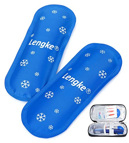 YOUSHARES Poche de Glace en Gel pour Trousse Insuline - Poches de Gel Réfrigérés Réutilisables pour Pochette Isotherme Insuline(2 Paquets)