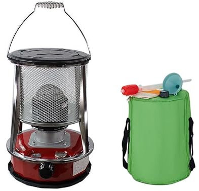 HEATHE Réchauffeur de kérosène Portable,Chauffage Terrasse,4.6 L Brûleur à kérosène,Radiateur extérieur,Chauffage Surround à 360 °,pour Jardin,Camping