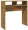 vidaXL Table Console Table d'Appoint Table d'Entrée Meuble de Rangement Couloir Salon Intérieur Chêne Fumé 78x30x80 cm Bois d'Ingénierie