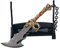 hanaiette 1 x Gott des Krieges Chaos Klinge Donner Hammer Axt Schwert Waffe Modell Schlüsselanhänger mit Display-Ständer (Standardmodell 6)