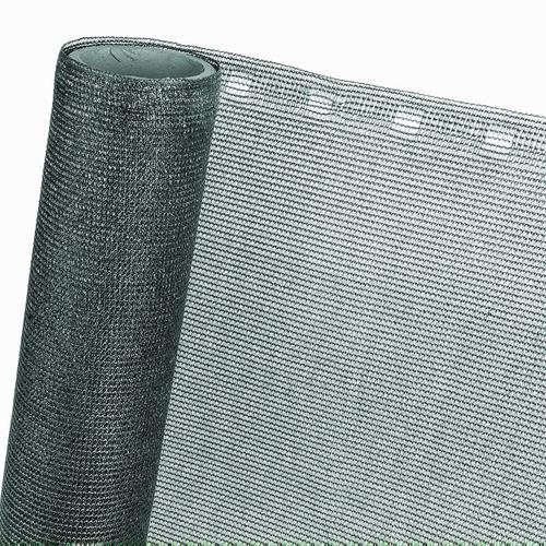 HaGa® Zaunblende 0,9m x 1m (Meterware) - 85% Schattierwirkung in anthrazit - effektiver Sichtschutz für Zaun und Terrasse - Sonnenschutzgewebe Tennisblende Windschutz - Sonnenschutz