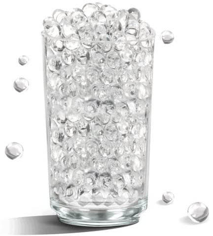 Wasserperlen Durchsichtig -Etwa 20,000 Wasser Perlen Wasserperlen für Pflanzen, Transparent Wasserperlen, Wasserperlen Deko für Vasen Wohnkultur Vasenfüllerpellets Schwimmkerzen und Tischdekorationen