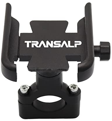 KBANDZ Supporto Moto per Honda TRANSALP XL 600 650 700 V XLV XL600V XL650V XL700V Moto Manubrio Retrovisore Supporto del Telefono Mobile GPS del Basamento della Staffa (Colore : Handlebar Black)
