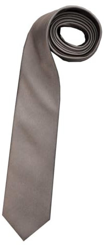 OLYMP Krawatte slim 6,5 cm breit aus reiner Seide Fleckabweisend hellbraun