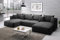 Sofanatic Large U-Shape Sofa Bed FREE ASSEMBLY With Storage - Sleeper Sofa (Charcoal)