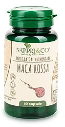 Natura Prime - Maca Rossa - Radice Energizzante, Migliora L'Equilibrio Ormonale Per Uomo E Donna - 60 Capsule - Vegano, Senza Glutine E Senza Lattosio