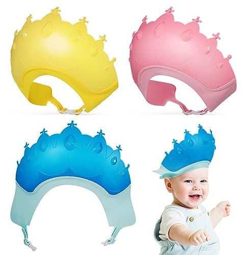 KOMBIUDA 3st Kinderseife Baby-badewannen- Zum Haarewaschen Baby-duschhaube Säuglingsohr Bademütze Für Badehut Babyparty-mützenschild Duschvisier Sonnenblende Plastik Wasserdicht Kleinkind
