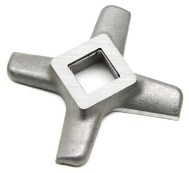BmXauz 1 Stück Fleischwolfmesser, #8 kompatibel for Fleischwolf-Klingen-Ersatzteile KW658522 714431 kompatibel for Kenwood, AT950 MG450 470 476 480 510 515 520 KAX950ME