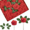 InnoGear Künstliche Rosen, Schaumstoffblumen, 50 Stück, rote Rosen, künstliche Rosen für Dekoration, DIY, Hochzeitssträuße, Tafelaufsätze, Brautparty, Valentinstag, Weihnachten, Weihnachten